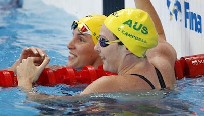 Australia's Cate Campbell sets 100m freestyle short-course world record