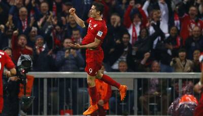 Bayern Munich`s Robert Lewandowski honoured for five-goal haul