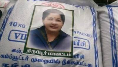 Now, 'Amma' Jayalalithaa stickers on relief materials for flood-battered people of Chennai