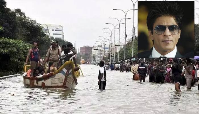 Now, Superstar Shah Rukh Khan donates Rs one crore for Chennai flood victims