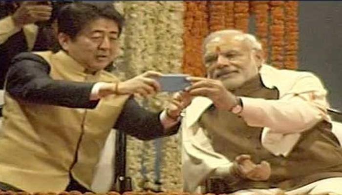  When Japan PM Shinzo Abe clicked selfie with Narendra Modi