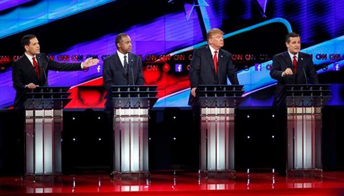Republicans debate how to defeat jihadists, rivals hit Donald Trump