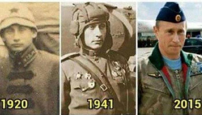 Is Vladimir Putin immortal? Pictures say so