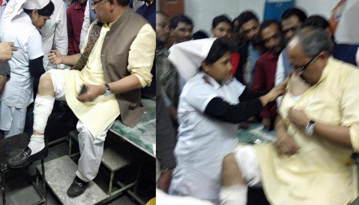 BJP's Sidharth Nath Singh injured as party workers clash with police in Bengal's Barasat