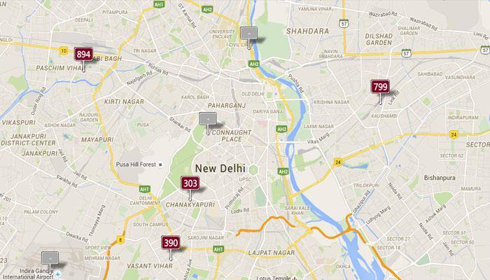 Pollution scare: Sunday's Real-time Air Quality Index Visual Map in Delhi