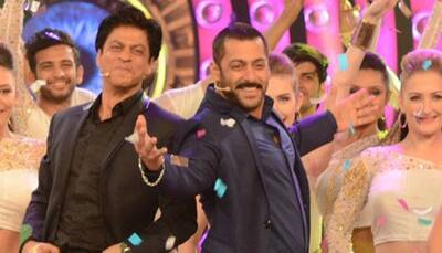 Bigg Boss: Salman Khan, Shah Rukh Khan flaunt their camaraderie, Kajol joins duo