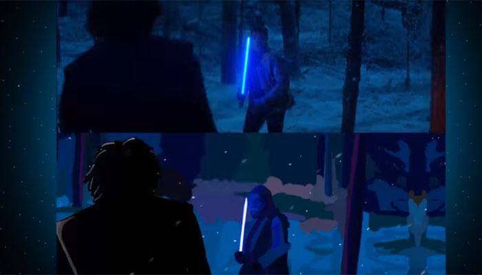 Watch: The brand new Star Wars trailer recreated from snapchat art!