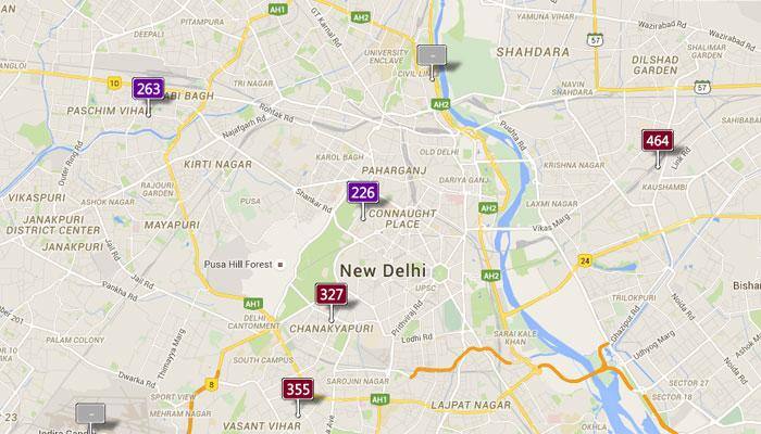 Rise in pollution: Saturday's Real-time Air Quality Index Visual Map in Delhi