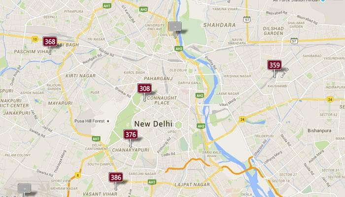 Air pollution scare: Sunday&#039;s Real-time Air Quality Index Visual Map in Delhi