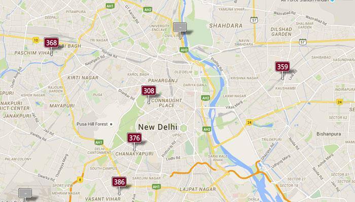 Air pollution scare: Sunday's Real-time Air Quality Index Visual Map in Delhi