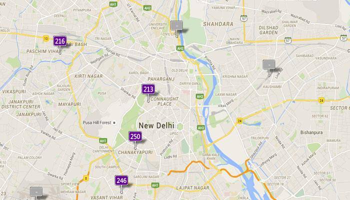 Rise in pollution, fall in health: Monday's Real-time Air Quality Index Visual Map in Delhi