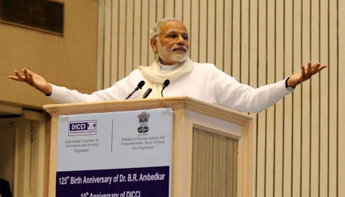 Our government is &#039;aap ki sarkar&#039;: PM Narendra Modi to Dalit entrepreneurs