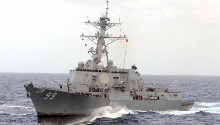 US accuses Iran of conducting missile test near warships