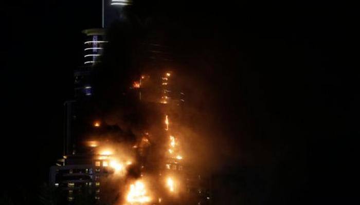 Huge fire erupts at Dubai hotel, site of New Year celebrations