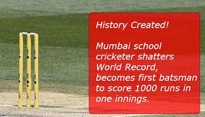 List of highest individual scores in school cricket