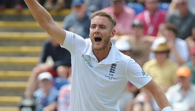 England fast bowler Stuart Broad fined for telling umpire Aleem Dar to 'just get on with the game'