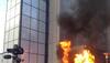 Protesters fight police, set Kosovo government headquarters on fire