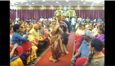 Effortless dancing by this South Indian bride leaves guests stunned-Watch