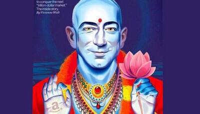 Fortune magazine shows Amazon CEO Jeff Bezos as Lord Vishnu; hurts religious sentiments of Hindus