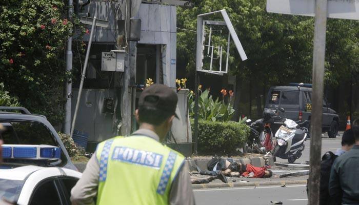 Suicide bombers exploded themselves in downtown Jakarta on Thursday while gunmen attacked a police post nearby, a witness told The Associated Press. Local television reported more explosions in other parts of the city.