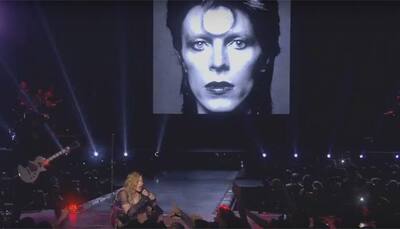 “He changed my life”: Pop queen Madonna pays tribute to David Bowie – Watch 