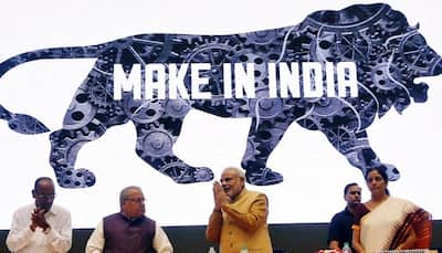 Ironic! 'Make in India' logo made by a foreign firm?