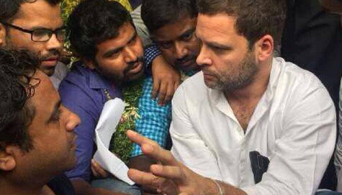 Dattatreya created conditions for Rohith Vemula's suicide: Rahul Gandhi in Hyderabad