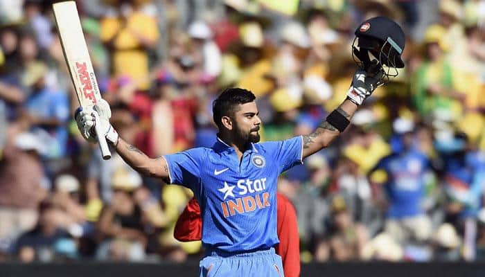 Aus v Ind 2016, 4th ODI: Virat Kohli slams 25th ton, fastest to reach the  mark | Australia vs India 2016 News | Zee News