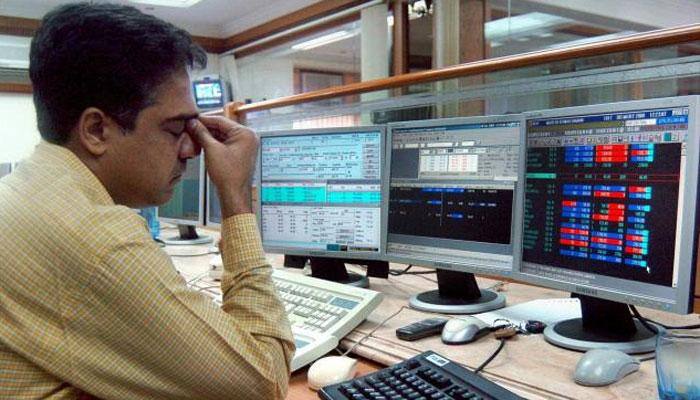 Sensex cracks below 24K again, rupee plunges past 68-mark 