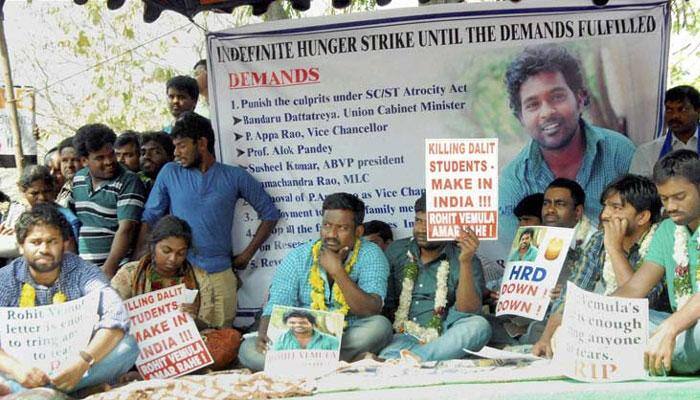 Rohith Vemula&#039;s suicide: Protests, political blame game on even as university revokes suspension of 4 Dalit students