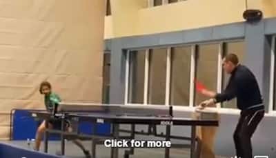 VIDEO: 12-year-old Indian table tennis prodigy hits smash after smash in training