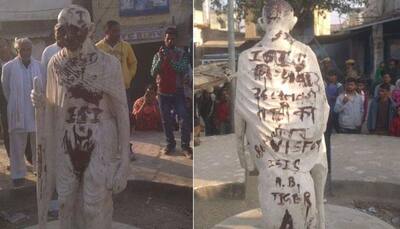 Mahatma Gandhi's statue defaced in Rajasthan, ISIS message found scribbled
