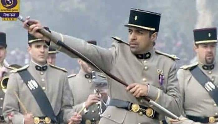In a first, French soldiers take part in India&#039;s 67th Republic Day parade