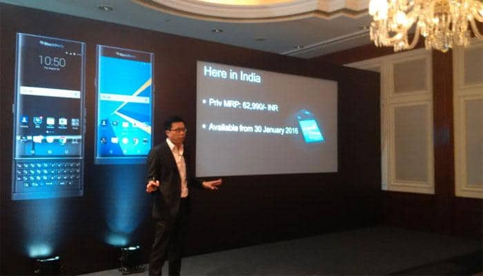 BlackBerry&#039;s first Android smartphone Priv launched in India at Rs 62,990  