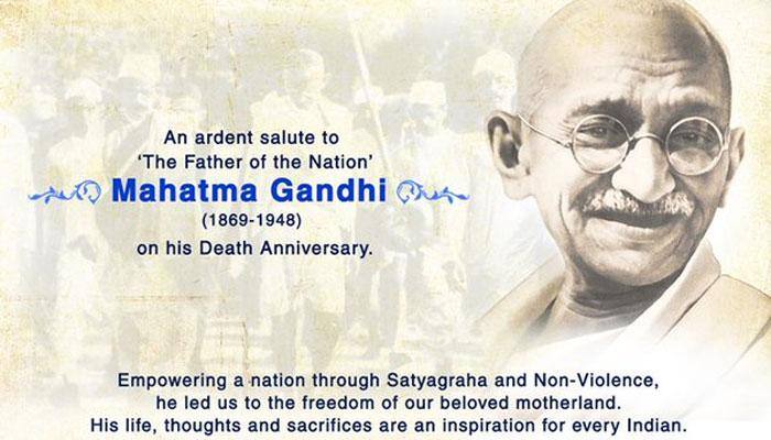 Stand Together In Silence For 2 Minutes Pm Modi S Appeal On Mahatma Gandhi S Death Anniversary India News Zee News