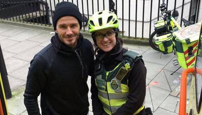 Buy it like Beckham: David's touching gesture leaves cycle paramedic stunned!