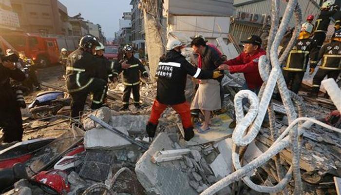 Over 100 missing, 13 dead as strong quake rattles Taiwan