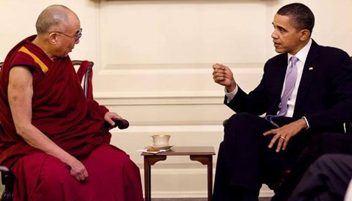 Barack Obama greets Dalai Lama, upsets China