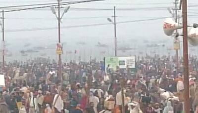 Devotees throng 'Har Ki Pauri', 'Triveni Sangam' ghats to take holy dip on Mauni Amavasya