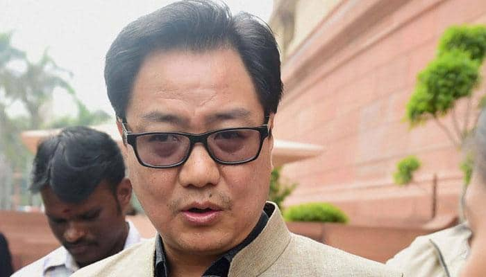 MoS Home Kiren Rijiju&#039;s chopper makes emergency landing at Hindon airbase