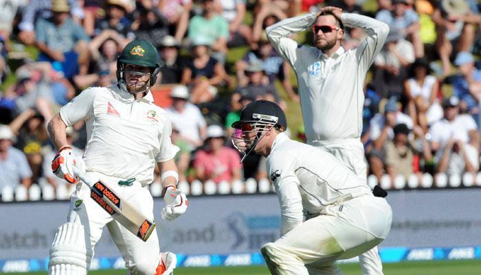 1st Test, New Zealand vs Australia: Brendon McCullum falls for duck on Day 1, visitors in total control