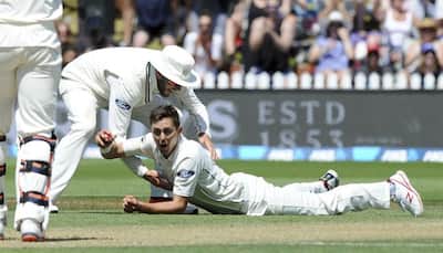 VIDEO: New Zealand's Trent Boult takes a ripper off his own bowling
