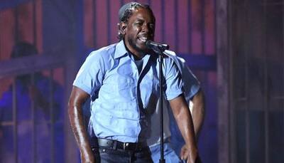Lamar stuns with politically-charged performance at Grammys