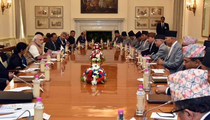 PM Modi meets Nepal PM Oli, discusses India-Nepal ties
