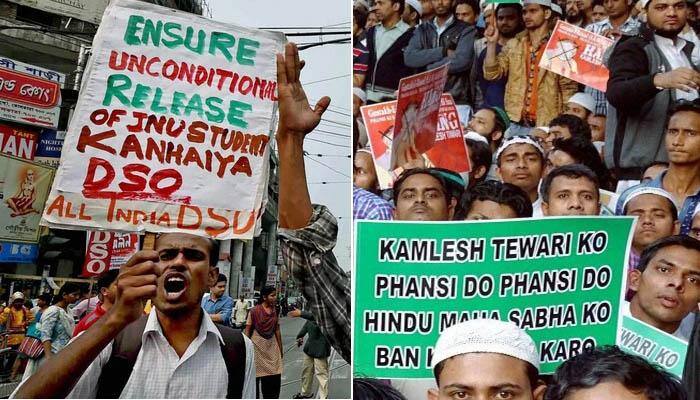 JNU debate: 'Both Kanhaiya Kumar, Kamlesh Tiwari must be out of jail to speak their minds'
