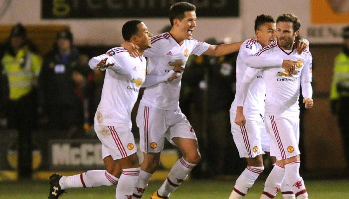FA Cup, 5th Round: Manchester United stroll past Shrewsbury to spare Louis van Gaal more misery