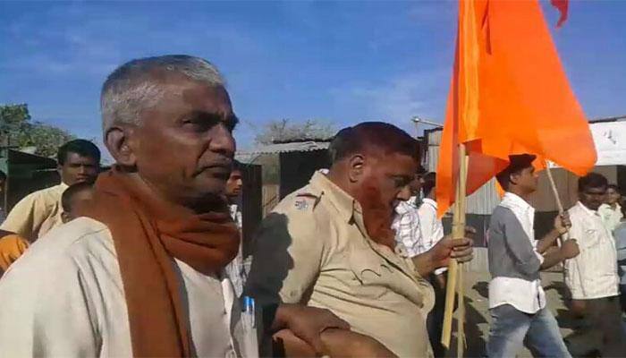 Mob clash with police over Shivaji Jayanti in Latur, force cop to chant 'Jai Bhawani'