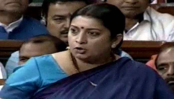 When Smriti Irani&#039;s eyes welled up with tears during debate on Rohith Vemula&#039;s suicide