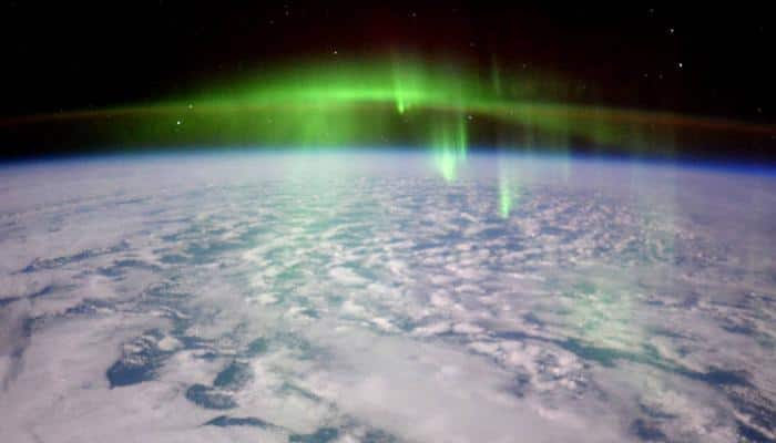 Check out Tim Peake's amazing photo of glowing aurora taken from space station!