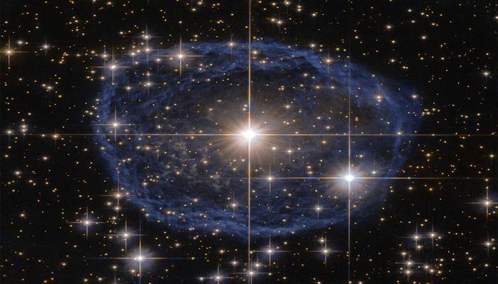 See pic: NASA's Hubble spots blue bubble encircling Wolf-Rayet star!